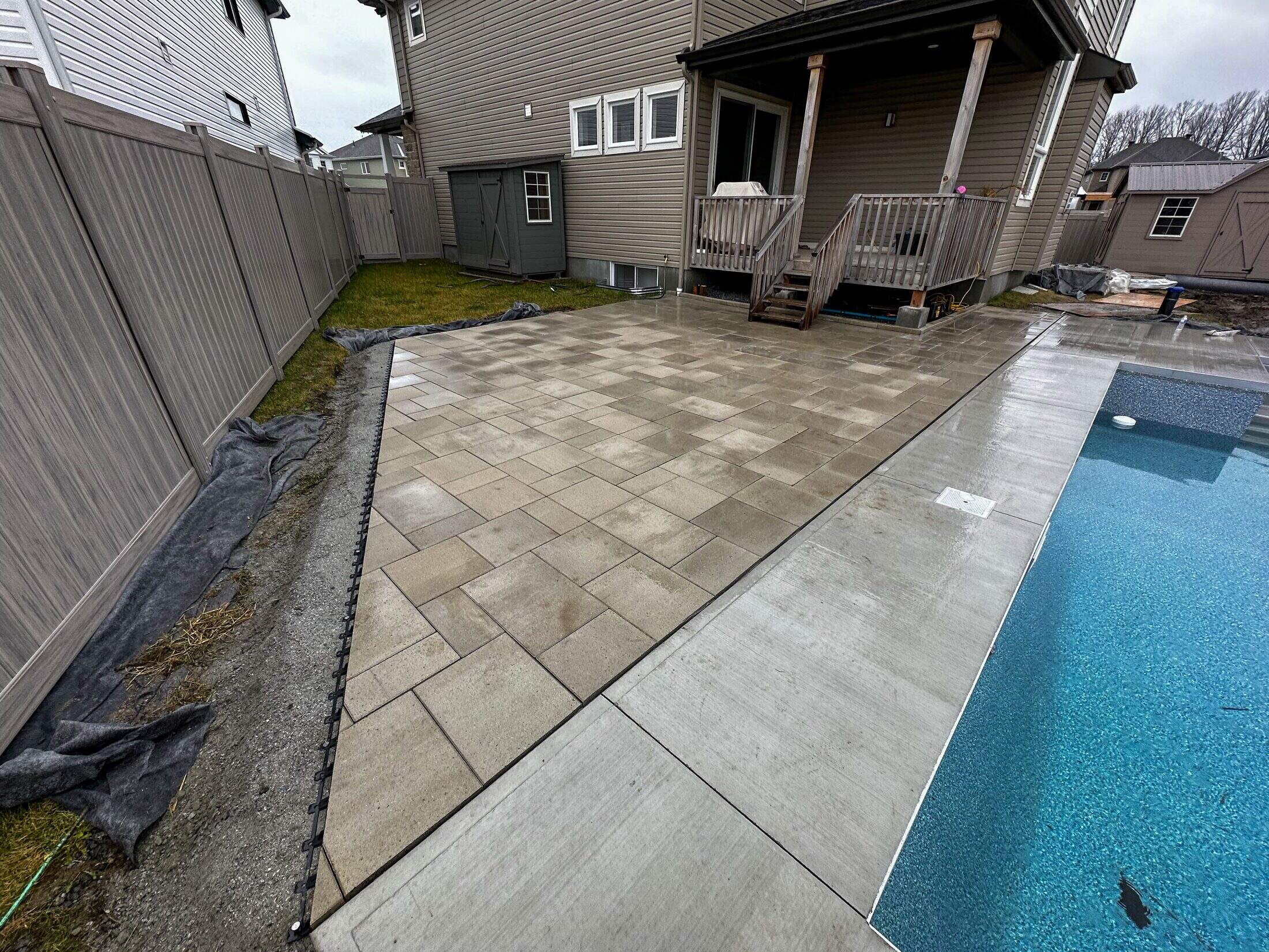 Excavation coffrages piscine