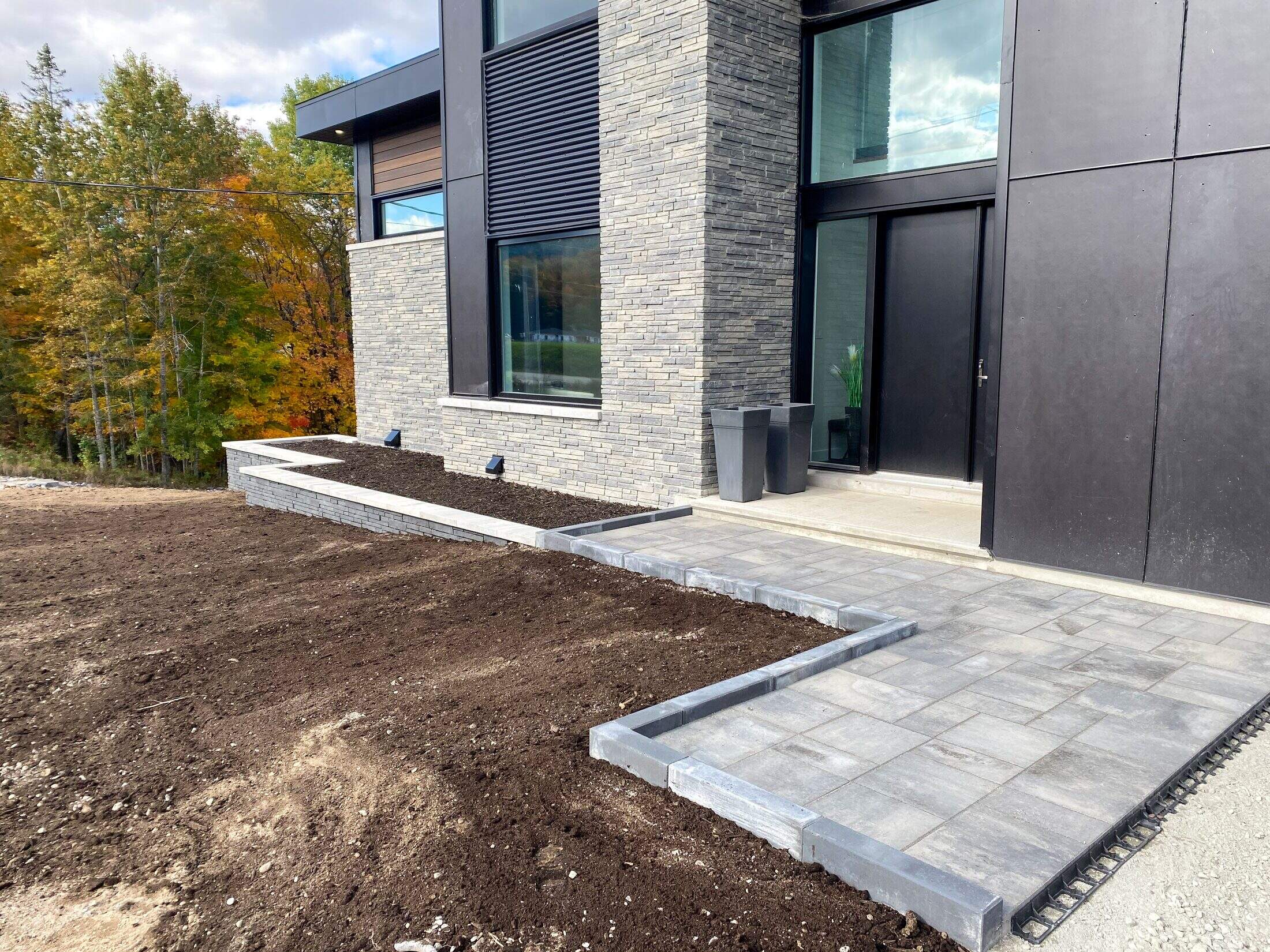 Entrée moderne automne