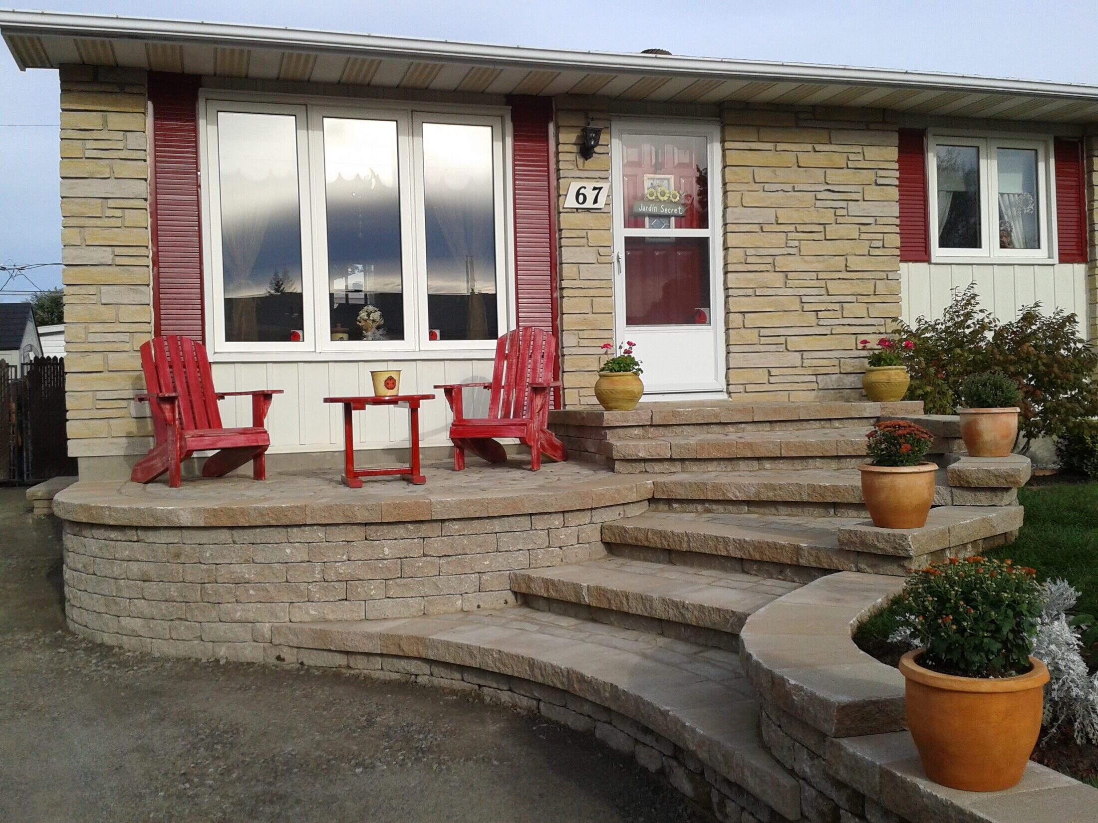 Muret pierre naturelle Gatineau