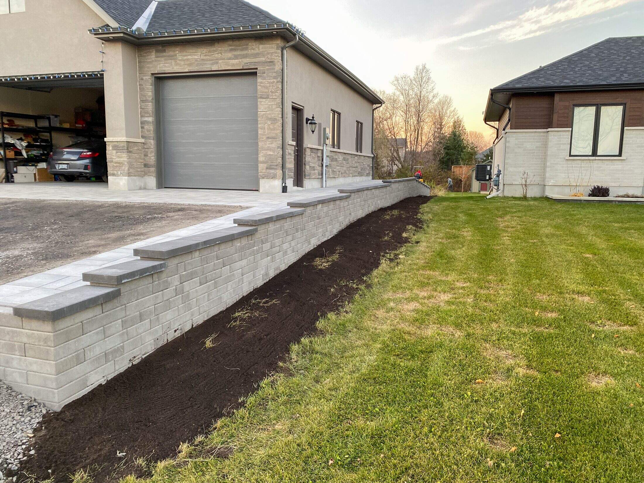 Muret de soutènement