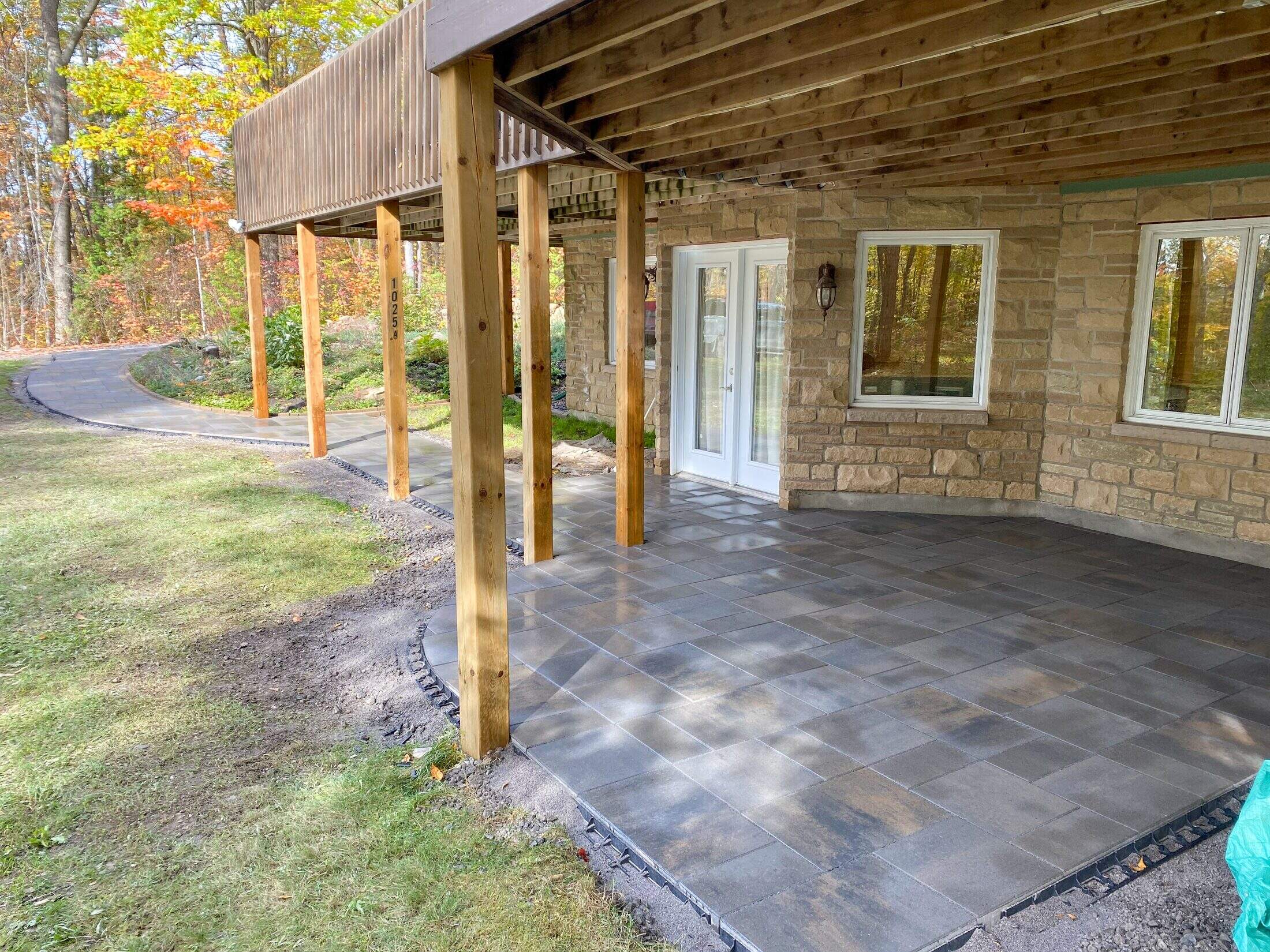 Patio balcon vue automne