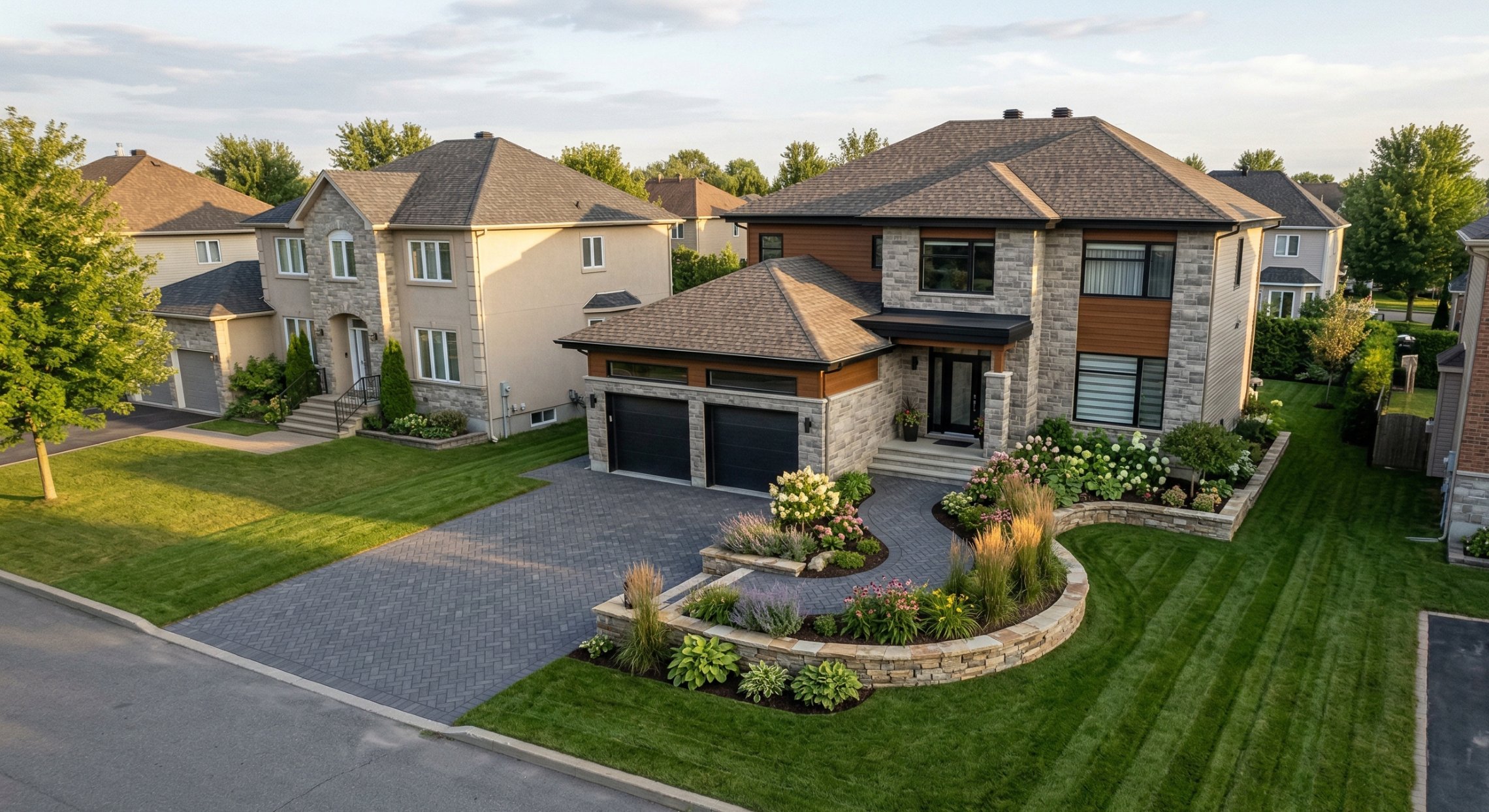 Aménagement complet vue drone