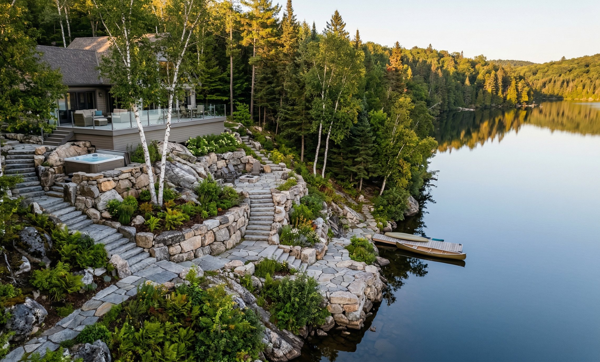 Aménagement complet vue drone